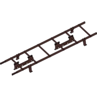 Лестница кровельная ROOFSYSTEMS ELITE 400 длина 1,8 м фальцевая RAL 8017