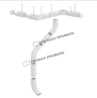 Металлический водосток Foramina МП Модерн 120/86 Пластизол RAL 9010 (Белый)