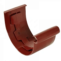 Nicoll (LG25) Муфта желоба (клеевая) 125 мм, Красный