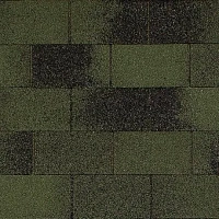 Гибкая черепица однослойная Tegola Top Shingle ВИНТАЖ Зелёный