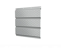 Софит металлический с полной перфорацией Grand Line Satin 140 г/м2 RAL 9003