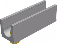 BGU Универсальный лоток DN200 № 5-0 с вертикальным водосливомбез уклона