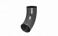Отвод трубы AQUASYSTEM покрытие PURAL MATT, серый RR 23 D 125/90 мм