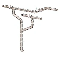Пластиковый водосток Gamrat 75/63 Белый RAL 9010