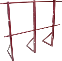 Ограждение кровли ТЕКТА H-1200 d-25 (круг) EURO RAL 3011