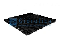 606 Решетка газонная Gidrolica Eco Pro РГ-60.60.4 - пластиковая черная