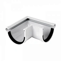 Nicoll (LG16) Угол желоба 90° внеш. (уплотнителях) 75 мм, Белый