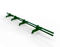 Снегозадержатель трубчатый New Line D-25 мм L-3 м 4 опоры для металлочерепицы RAL 6005