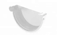 Galeco PVC 152 Заглушка левая для желоба 130мм ПВХ, RAL 9010 - белый