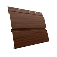 Металлический Квадро брус Grand Line Print Elite (Южная Корея) 0,45 мм Choco Wood