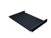 Панель кликфальц Pro Grand Line 0,5 мм GreenCoat Pural Matt BT с пленкой на замках RR 23 (т-серый)