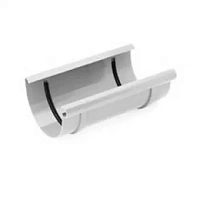 Муфта желоба 125 мм Gamrat, Белый