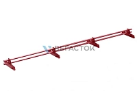 Снегозадержатель трубчатый Vegastok VegaLux 25x45 (овал) 3 м универсальный RAL 3009