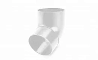 Galeco PVC 124 Колено 80мм 67° ПВХ, RAL 9010 - белый
