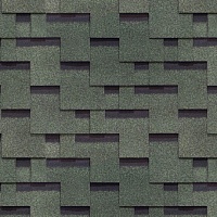 Гибкая черепица однослойная Docke Europa Матрица Зелёный