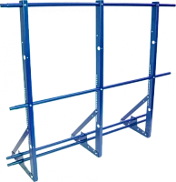 Ограждение кровли со снегозадержателем ТЕКТА H-1200 d-25 (круг) EURO RAL 5005