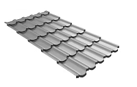 Металлочерепица Grand Line Kvinta plus 3D 0,45 мм Drap RAL 7004 (серый)