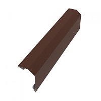 Aquasystem Планка пристенная в штробу, 0,45 мм Полиэстер (Россия) RAL 8017 (коричневый)
