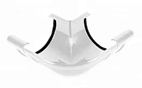 Galeco PVC 152 Внешний угол 90° для желоба 130мм ПВХ, RAL 9010 - белый