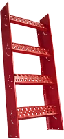 Лестница-крыльцо ROOFSYSTEMS PRESTIGE ZN 485 длина 1,2 м для фальцевой кровли RAL 3005