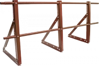 Ограждение кровли ТЕКТА H-900 d-25 (круг) EURO RAL 8004