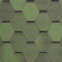 Гибкая черепица однослойная Tegola Nordland НОРДИК Зелёный с отливом