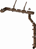 Пластиковый водосток Docke Premium 120/85 Каштан RAL 8017