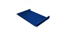 Панель кликфальц Pro Grand Line 0,5 мм Satin с пленкой на замках RAL 5005 (синий)