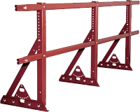 Ограждение кровли ROOFSYSTEMS ELITE для фальцевой кровли H-1200 (овал) RAL 3003