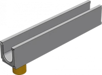 BGU Универсальный лоток DN100 № 10-0 с вертикальным водосливом без уклона