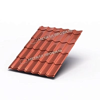 Металлочерепица МП Ламонтерра XL 0,5 мм Agneta Copper/copper (медь)