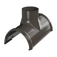 ТН ПВХ воронка желоба, Темно-коричневый RAL 8019