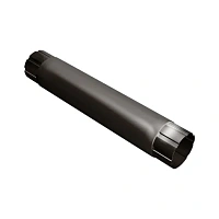 Труба круглая L=1 м Grand Line 125/90 мм RR 32- т.коричневый