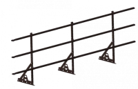 Ограждение кровли ROOFSYSTEMS PRESTIGE для фальцевой кровли H-900 (овал) ГОСТ Р 53254-2009 RAL 8017