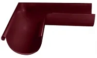 Угол желоба внешний Optima 90гр 125/90 мм RAL 3005 красное вино