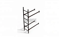 Фасадная лестница Borge нижняя секция 1,8 м RAL 8017