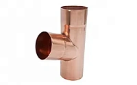 Тройник AQUASYSTEM медь, D 125/90 мм