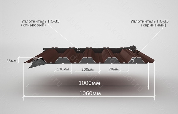 Уплотнитель РуфИзол НС-35 (1 м)