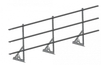 Ограждение кровли ROOFSYSTEMS PRESTIGE для фальцевой кровли H-900 (овал) ГОСТ Р 53254-2009 RAL 7004