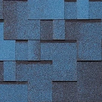 Гибкая черепица однослойная Tegola Nordland АЛЬПИН Синий с отливом