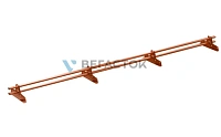 Снегозадержатель трубчатый Vegastok VegaLux 25x45 (овал) 3 м универсальный RAL 8004