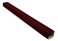 Труба прямоугольная L=2 м Vortex 127/102 мм RAL 3005 - красное вино