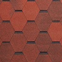 Гибкая черепица однослойная Tegola Nordland НОРДИК Красный с отливом