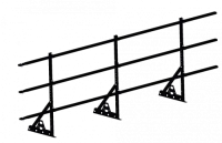 Ограждение кровли ROOFSYSTEMS PRESTIGE для фальцевой кровли H-900 (овал) ГОСТ Р 53254-2009 RAL 9005