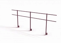 Парапетное ограждение для кровли Эконом 900мм RR 32