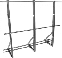 Ограждение кровли со снегозадержателем ТЕКТА для фальцевой кровли H-1200 d-25 (круг) EURO RAL 7004