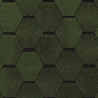 Гибкая черепица однослойная Tegola Top Shingle СМАЛЬТО Зелёный