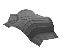 Aquasystem Y-тройник R90мм, мм RR 23 (т-серый)