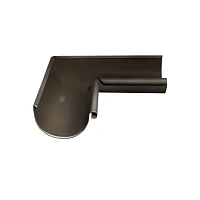 Угол желоба внутренний Grand Line 150/100 мм RR 32- т.коричневый