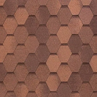 Гибкая черепица однослойная Tegola Nobil Tile ВЕСТ Красно-коричневый